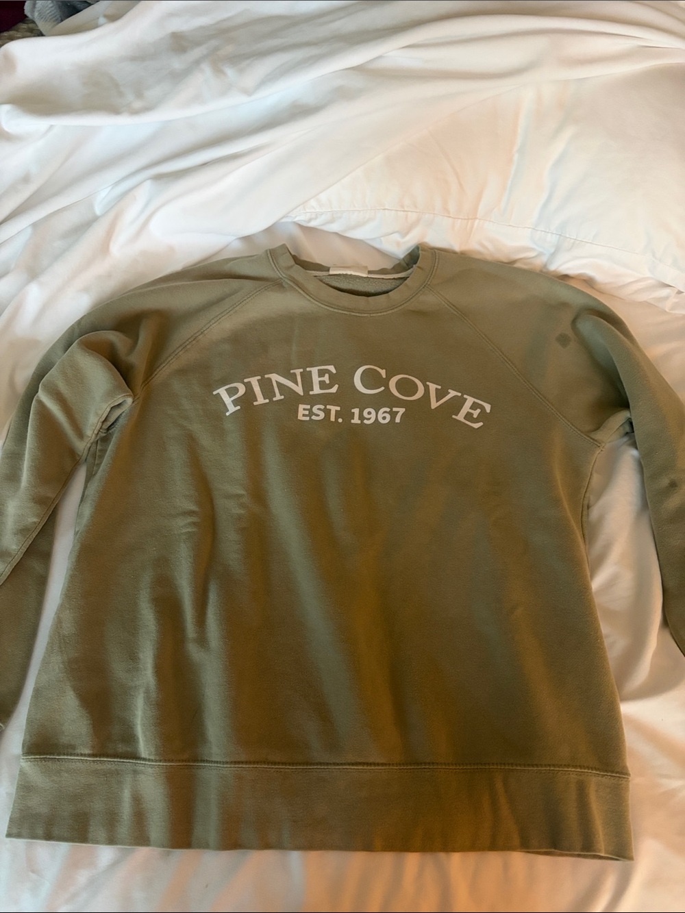 Pine Cove Olive Crewneck Sweatshirt